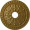 Ekena Millwork Warsaw Ceiling Medallion (Fits Canopies up to 3 1/2"), Hand-Painted Gold, 18"OD x 3 1/2"ID x 1 3/8"P CM18WAGLS - alternate 1